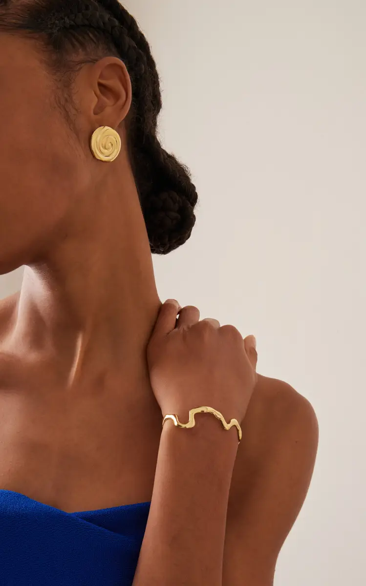 Louis Abel Uzu Mid 18K Yellow Gold Vermeil Earrings | Thumbnail 2 Louis Abel Uzu Mid 18K Yellow Gold Vermeil Earrings | Thumbnail 2