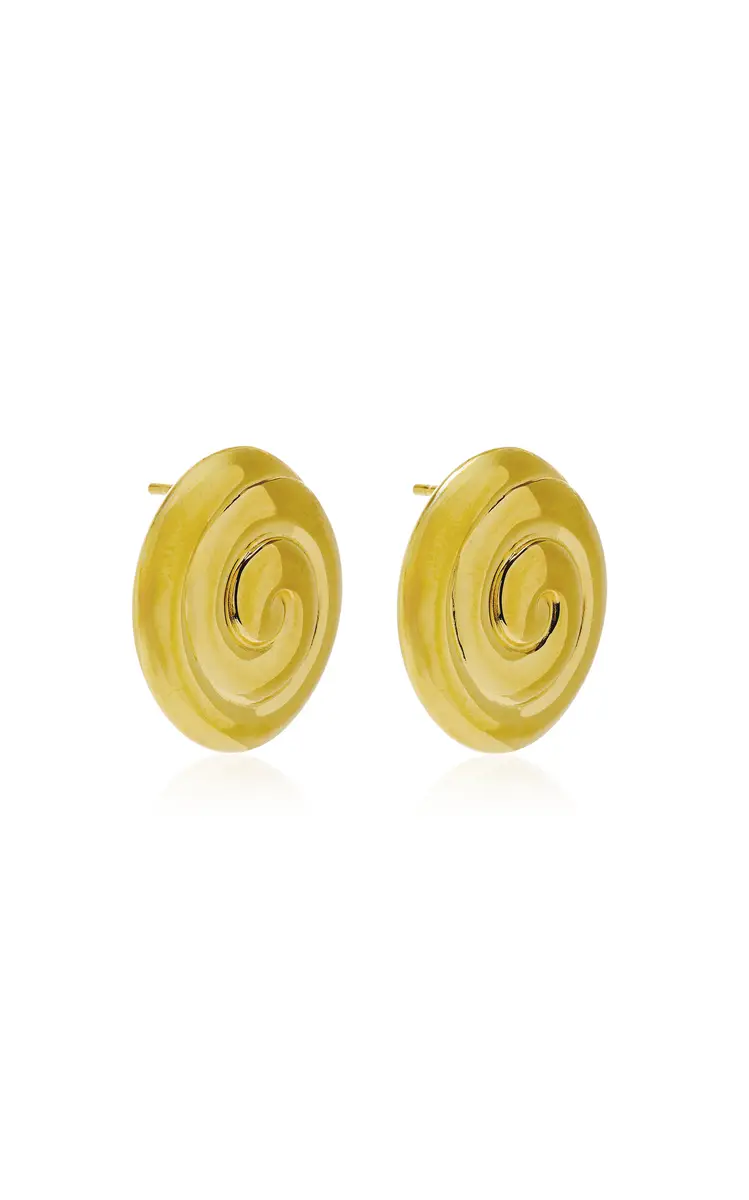 Louis Abel Uzu Mid 18K Yellow Gold Vermeil Earrings | Thumbnail 3 Louis Abel Uzu Mid 18K Yellow Gold Vermeil Earrings | Thumbnail 3
