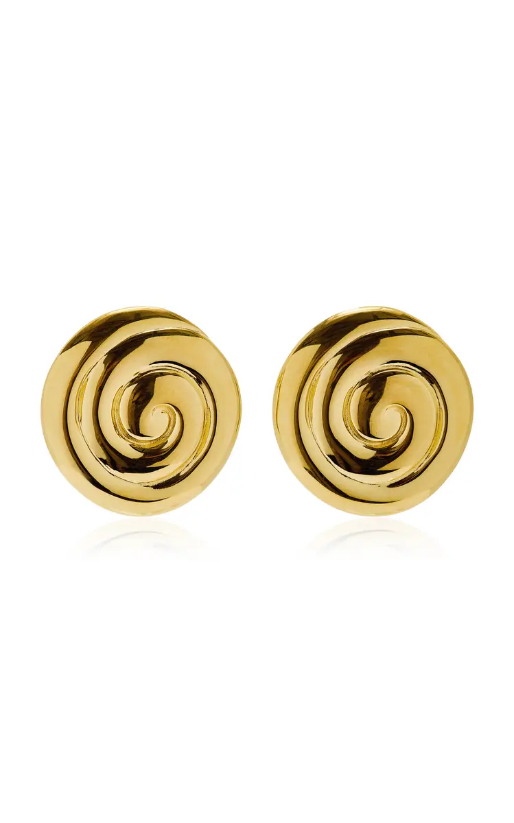 Louis Abel Uzu Mid 18K Yellow Gold Vermeil Earrings | Thumbnail 4 Louis Abel Uzu Mid 18K Yellow Gold Vermeil Earrings | Thumbnail 4