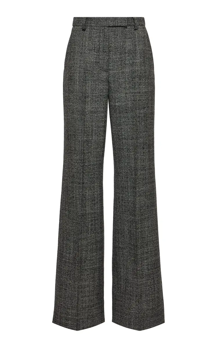 Valentino Garavani Virgin-Wool Mid-Rise Flared-Leg Pants | Thumbnail 6 Valentino Garavani Virgin-Wool Mid-Rise Flared-Leg Pants | Thumbnail 6