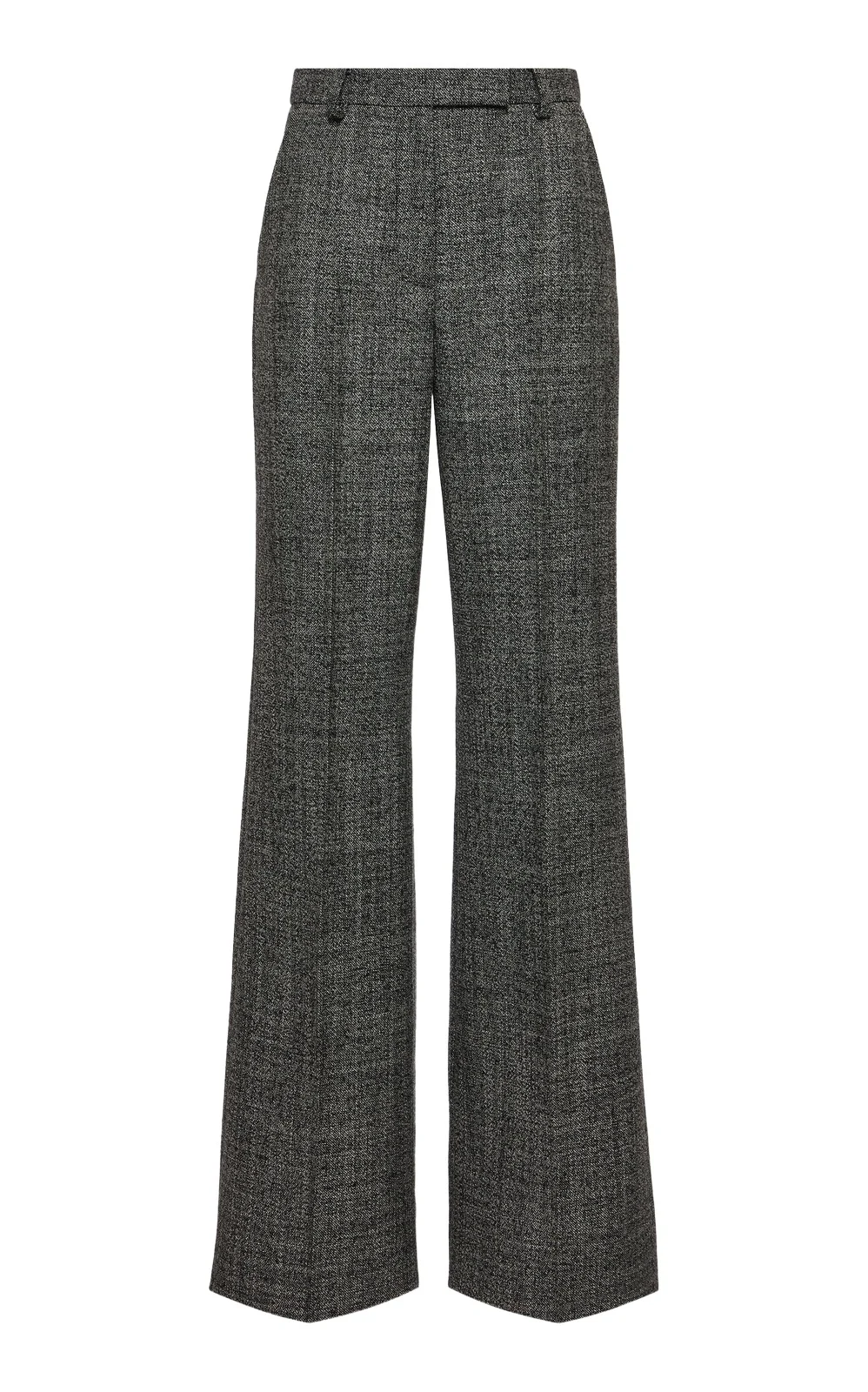 Virgin-Wool Mid-Rise Flared-Leg Pants Virgin-Wool Mid-Rise Flared-Leg Pants