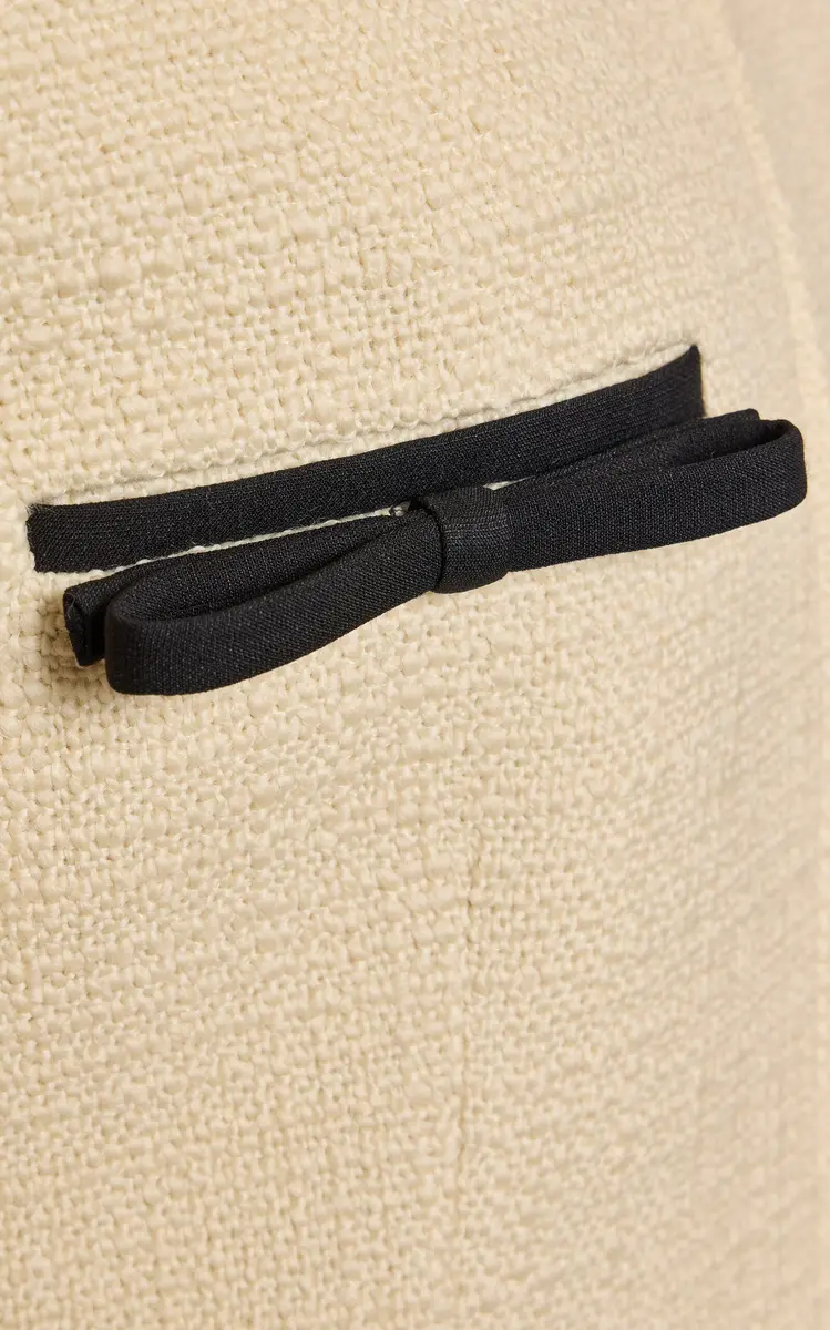 Valentino Garavani Bow-Detailed Wool-Blend Tweed Jacket | Thumbnail 5