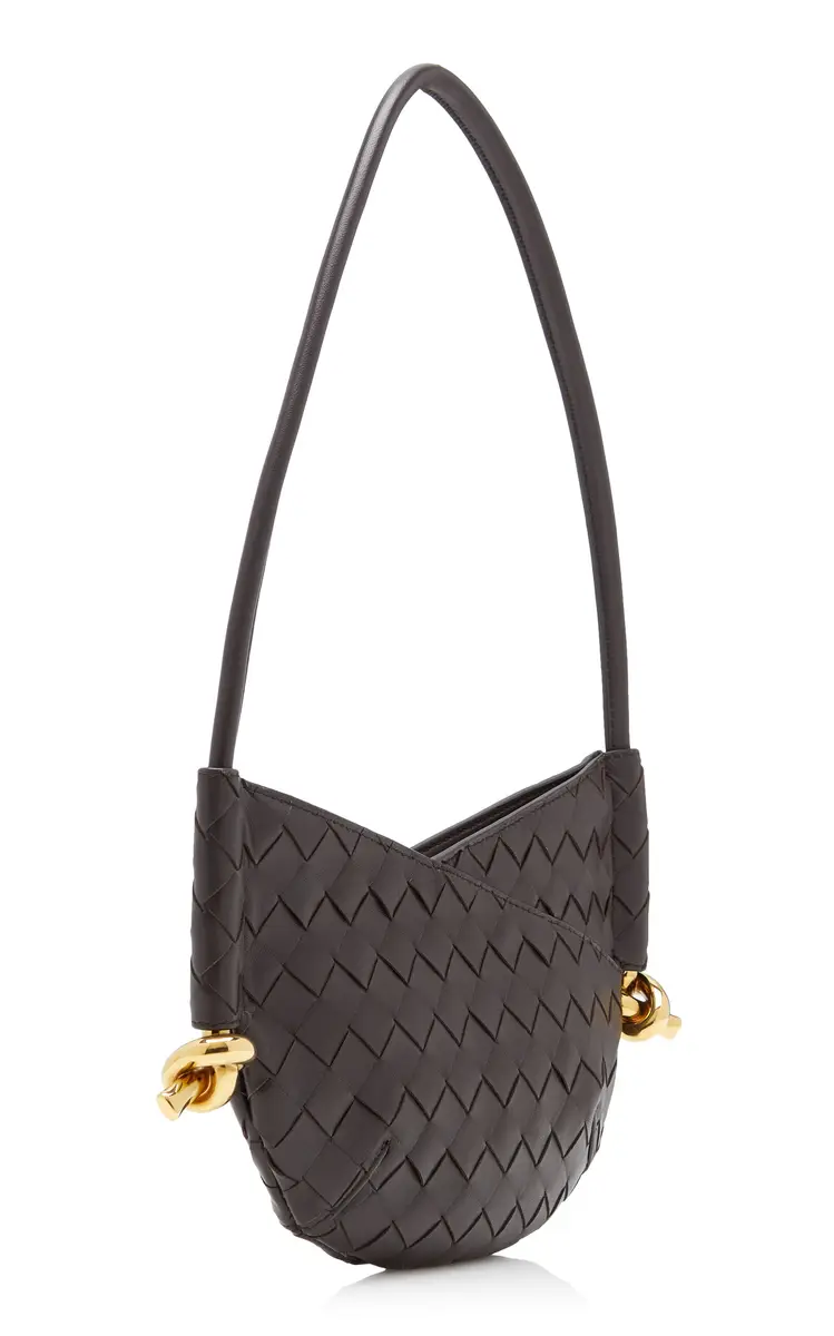 Bottega Veneta Mini Solstice Intrecciato Leather Bag - Brown - OS | Thumbnail 7 Bottega Veneta Mini Solstice Intrecciato Leather Bag - Brown - OS | Thumbnail 7