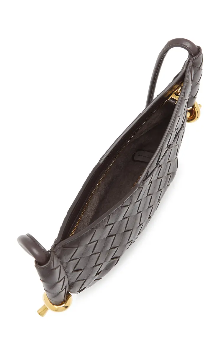 Bottega Veneta Mini Solstice Intrecciato Leather Bag - Brown - OS | Thumbnail 9 Bottega Veneta Mini Solstice Intrecciato Leather Bag - Brown - OS | Thumbnail 9