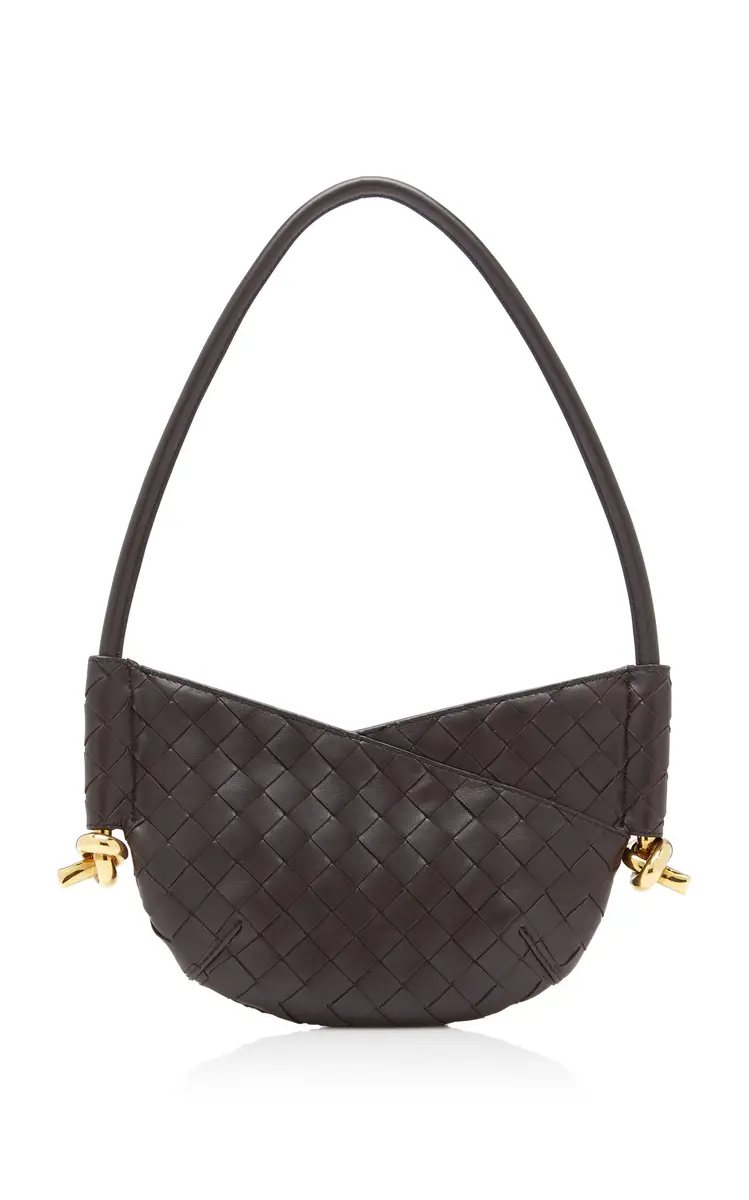 Bottega Veneta Mini Solstice Intrecciato Leather Bag - Brown - OS | Image 1 Bottega Veneta Mini Solstice Intrecciato Leather Bag - Brown - OS | Image 1