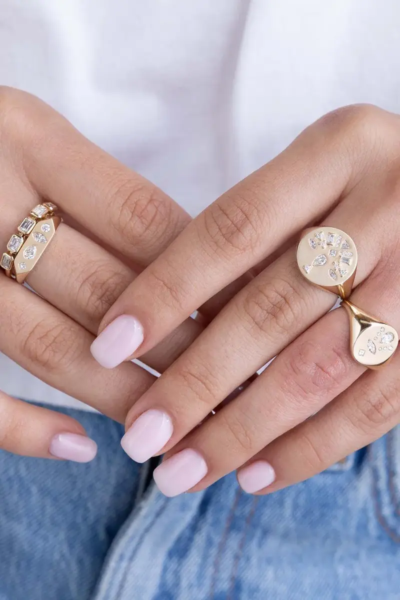 Zoë Chicco Diamond Mosaic Oval Signet Ring | Thumbnail 3 Zoë Chicco Diamond Mosaic Oval Signet Ring | Thumbnail 3