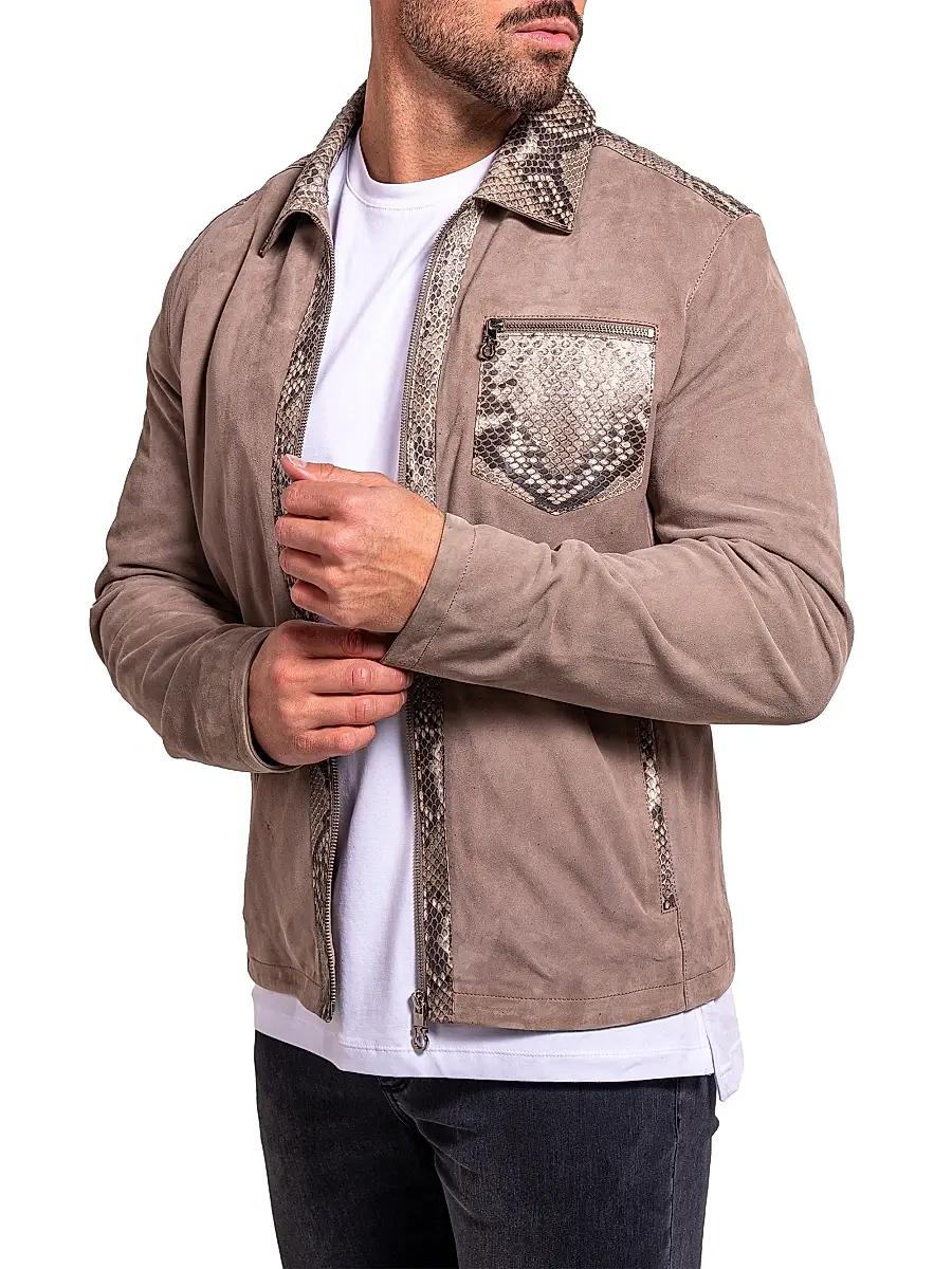 Maceoo Men's Ascension Leather Jacket | Thumbnail 2 Maceoo Men's Ascension Leather Jacket | Thumbnail 2