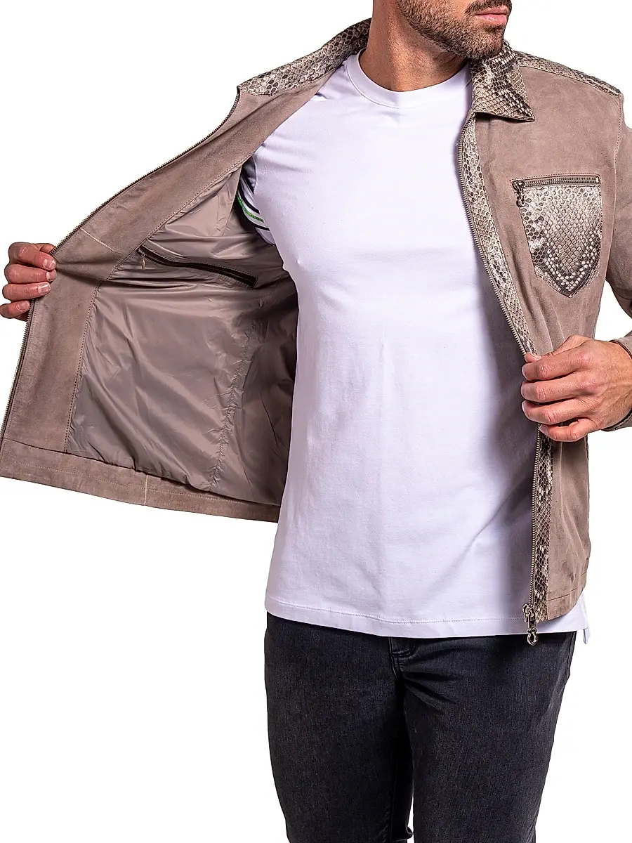 Maceoo Men's Ascension Leather Jacket | Thumbnail 4 Maceoo Men's Ascension Leather Jacket | Thumbnail 4