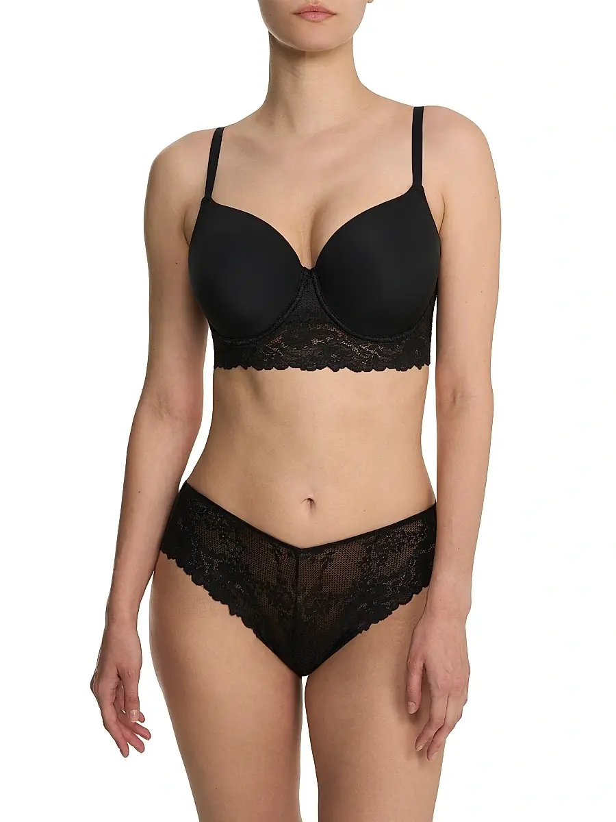 Natori Women's Heavenly Full Coverage Longline Lace T-Shirt Bra | Thumbnail 6 Natori Women's Heavenly Full Coverage Longline Lace T-Shirt Bra | Thumbnail 6