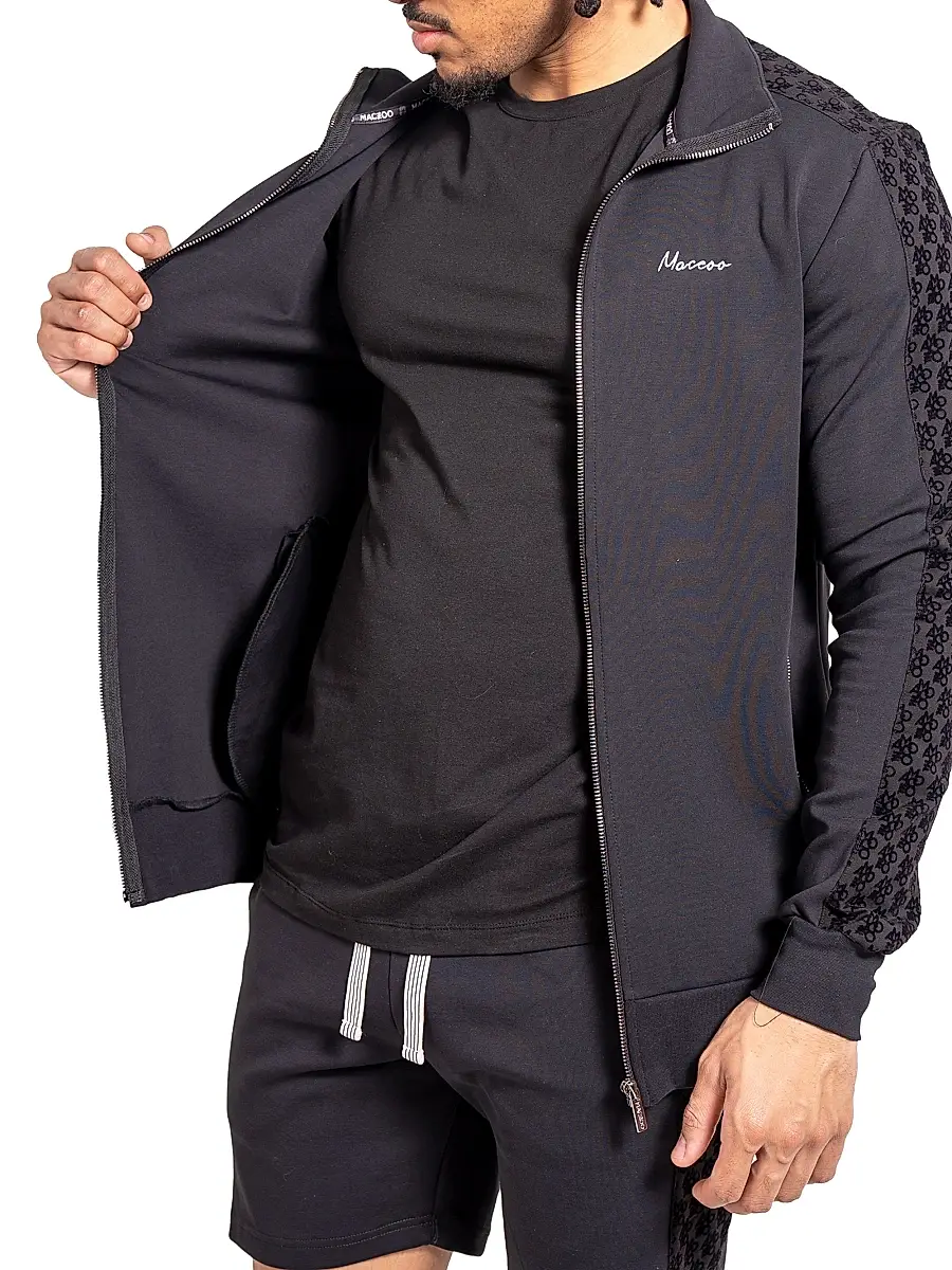 Maceoo Men's Zipper Ascension Jacket - Black - Size XXXXL | Image 1 Maceoo Men's Zipper Ascension Jacket - Black - Size XXXXL | Image 1