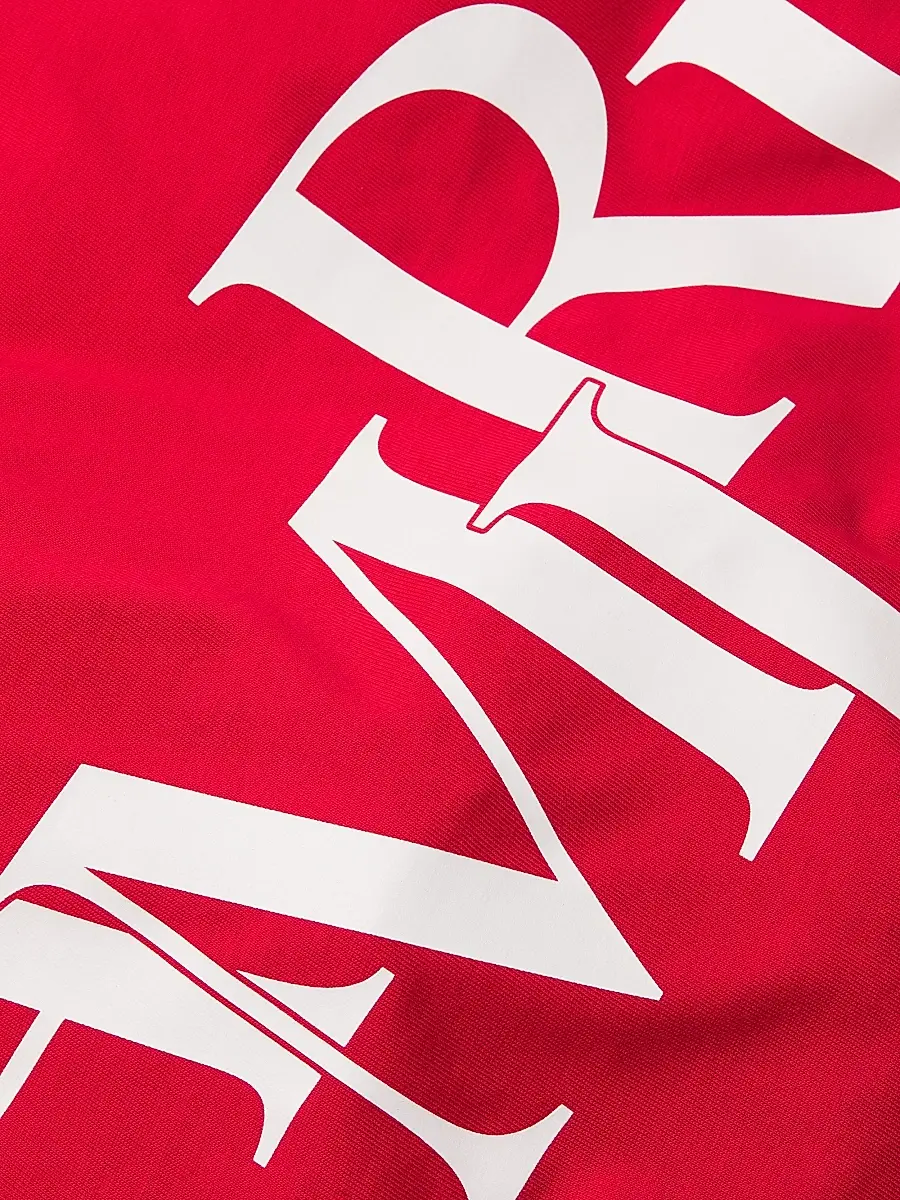 Amiri Men's Staggered Logo Cotton T-Shirt - Red | Thumbnail 6 Amiri Men's Staggered Logo Cotton T-Shirt - Red | Thumbnail 6