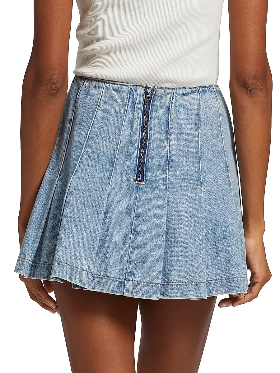 Alice + Olivia Women's Carter Denim Skirt | Thumbnail 5 Alice + Olivia Women's Carter Denim Skirt | Thumbnail 5