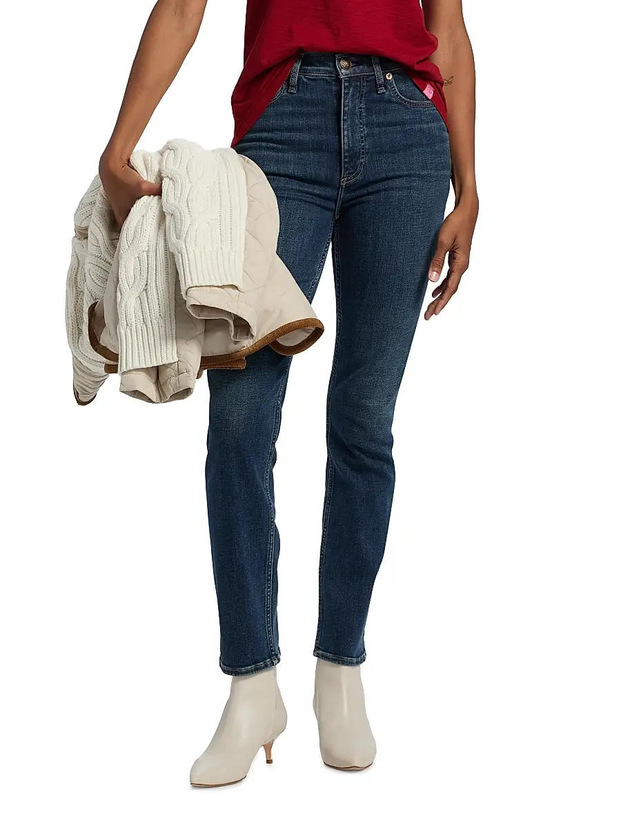 rag & bone Women's Flexi Wren High-Rise Slim Jeans | Thumbnail 3 rag & bone Women's Flexi Wren High-Rise Slim Jeans | Thumbnail 3