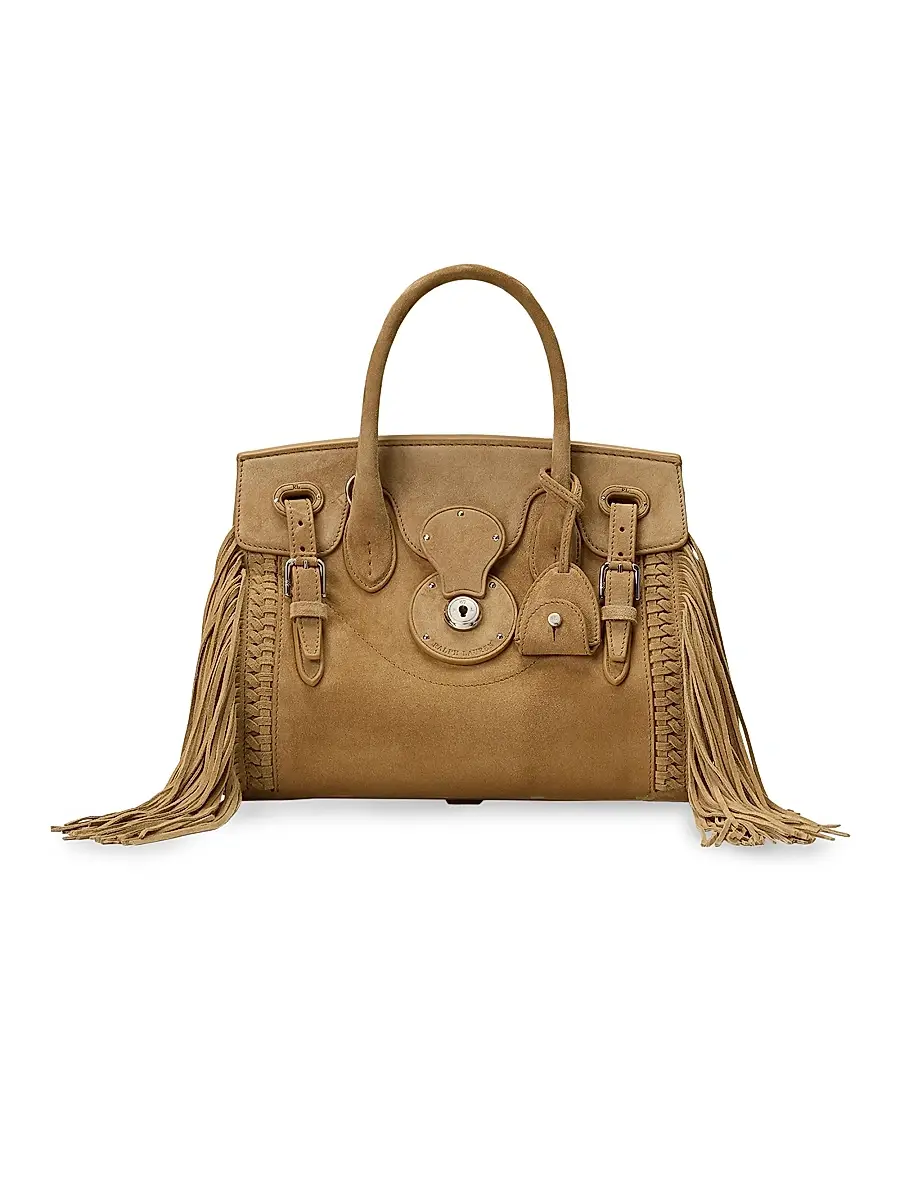Ralph Lauren Collection Women's Ricky Suede Top Handle Bag - Dark Brown | Image 1 Ralph Lauren Collection Women's Ricky Suede Top Handle Bag - Dark Brown | Image 1