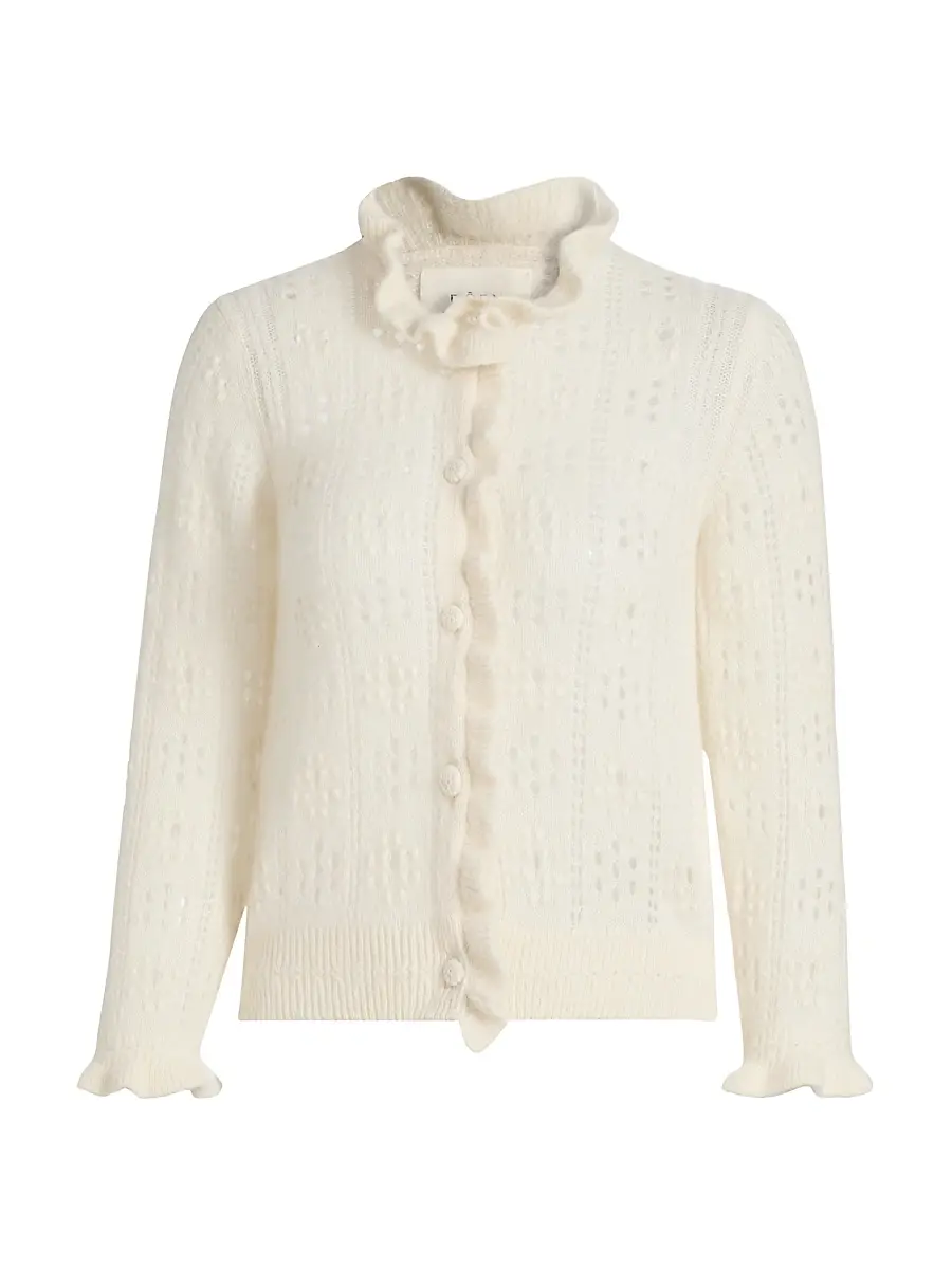 DÔEN Women's Claudie Ruffle Cardigan