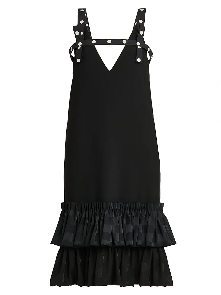 MOSCHINO Women's Tiered High-Low Midi-Dress