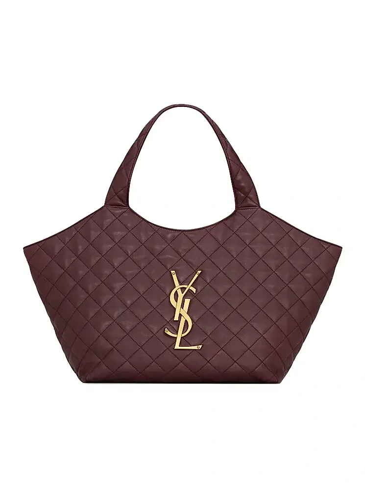 Women's Icare Tote Bag in Quilted Nappa - Rouge Cabernet Women's Icare Tote Bag in Quilted Nappa - Rouge Cabernet