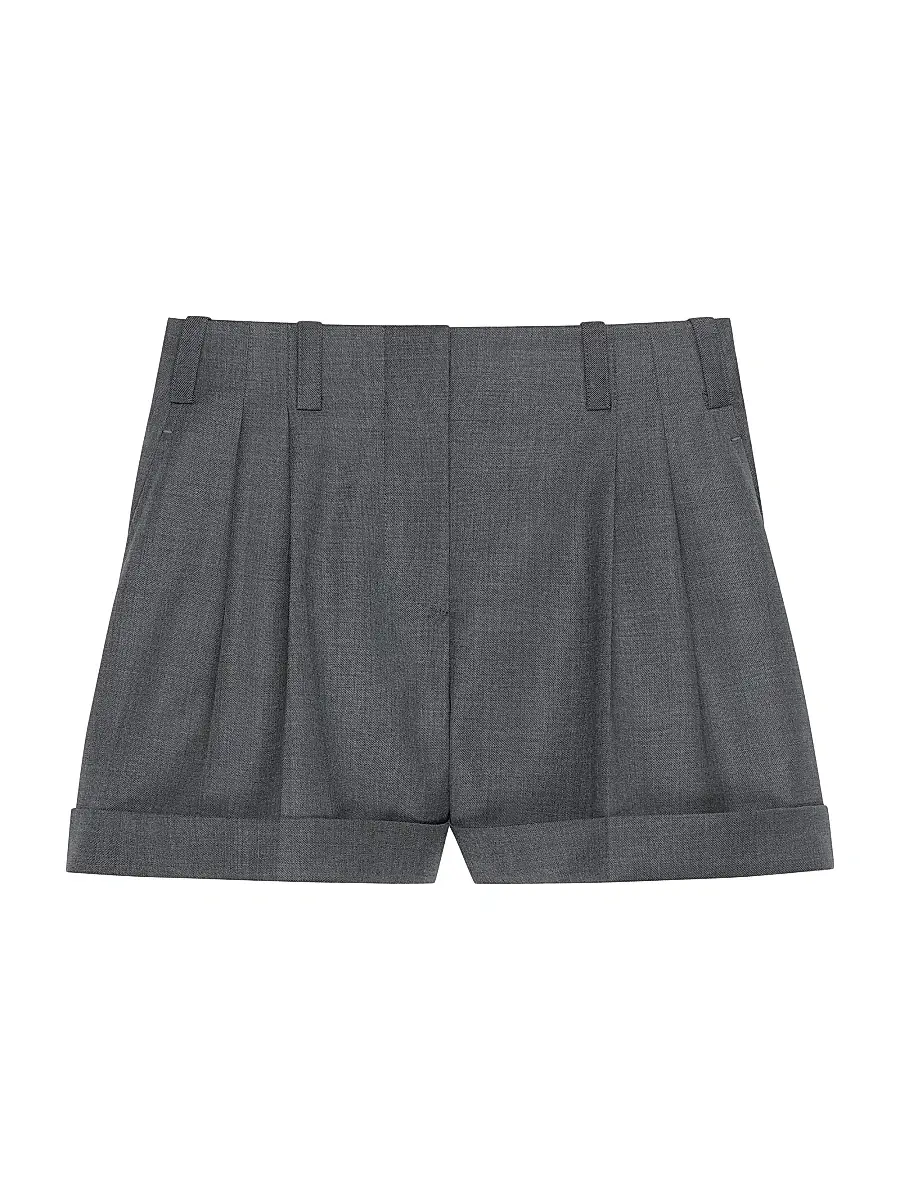 Women's Shorts in Wool - Grey