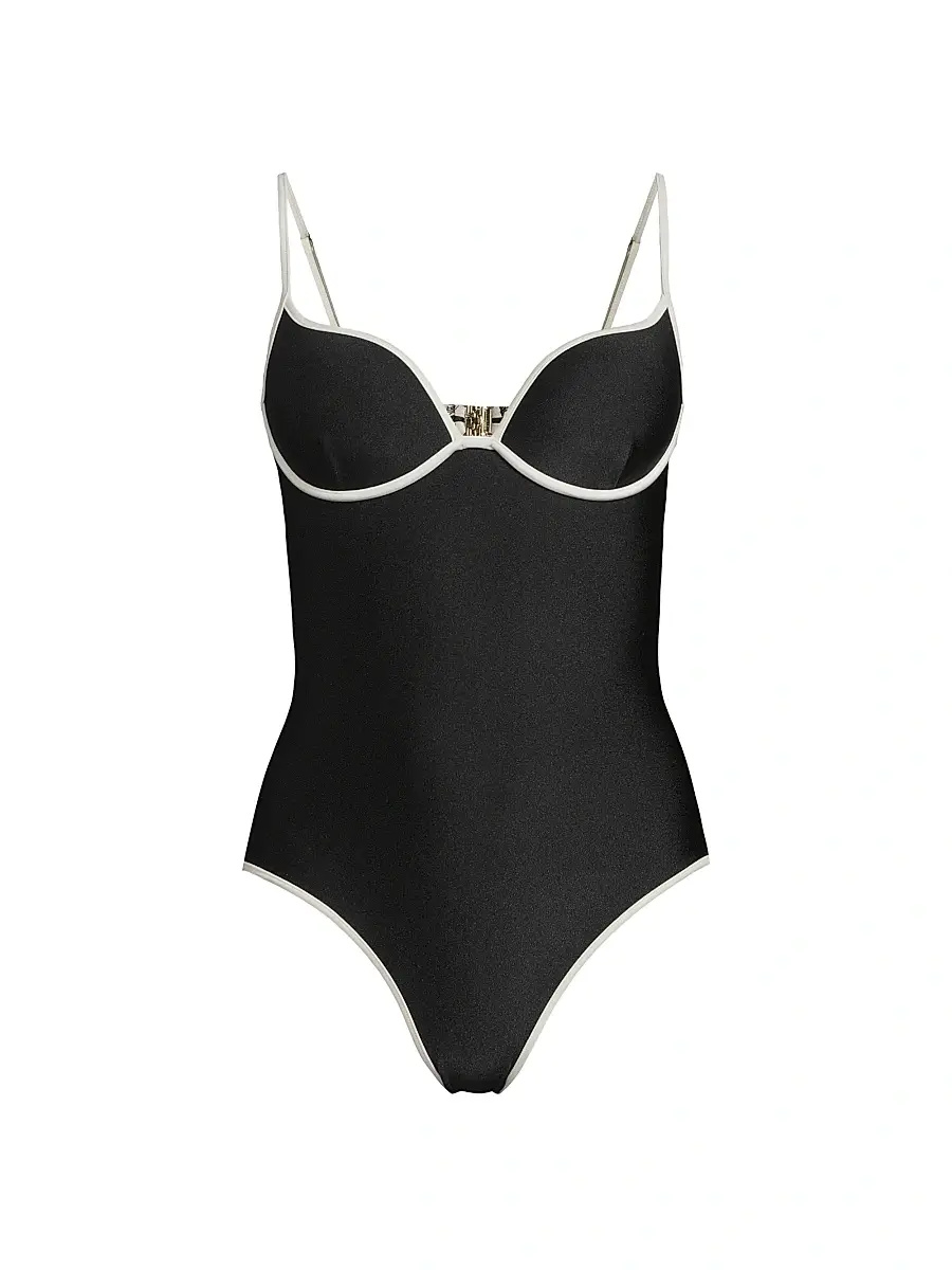 Shani Shemer Women's Abby Sweetheart One-Piece Swimsuit - Black | Image 1 Shani Shemer Women's Abby Sweetheart One-Piece Swimsuit - Black | Image 1