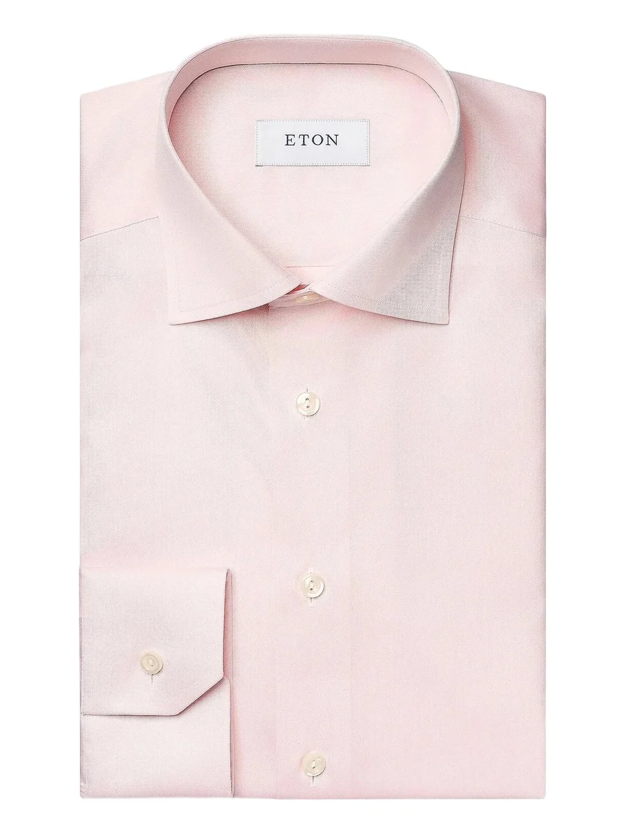 Men's Cotton-Twill Slim-Fit Dress Shirt