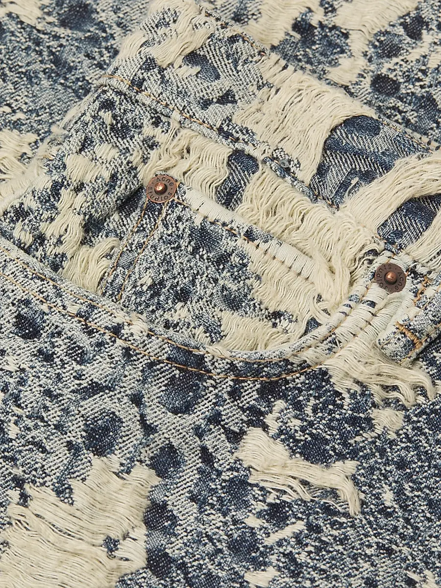 Acne Studios Men's 1981 Distressed Monogram Jeans | Thumbnail 6