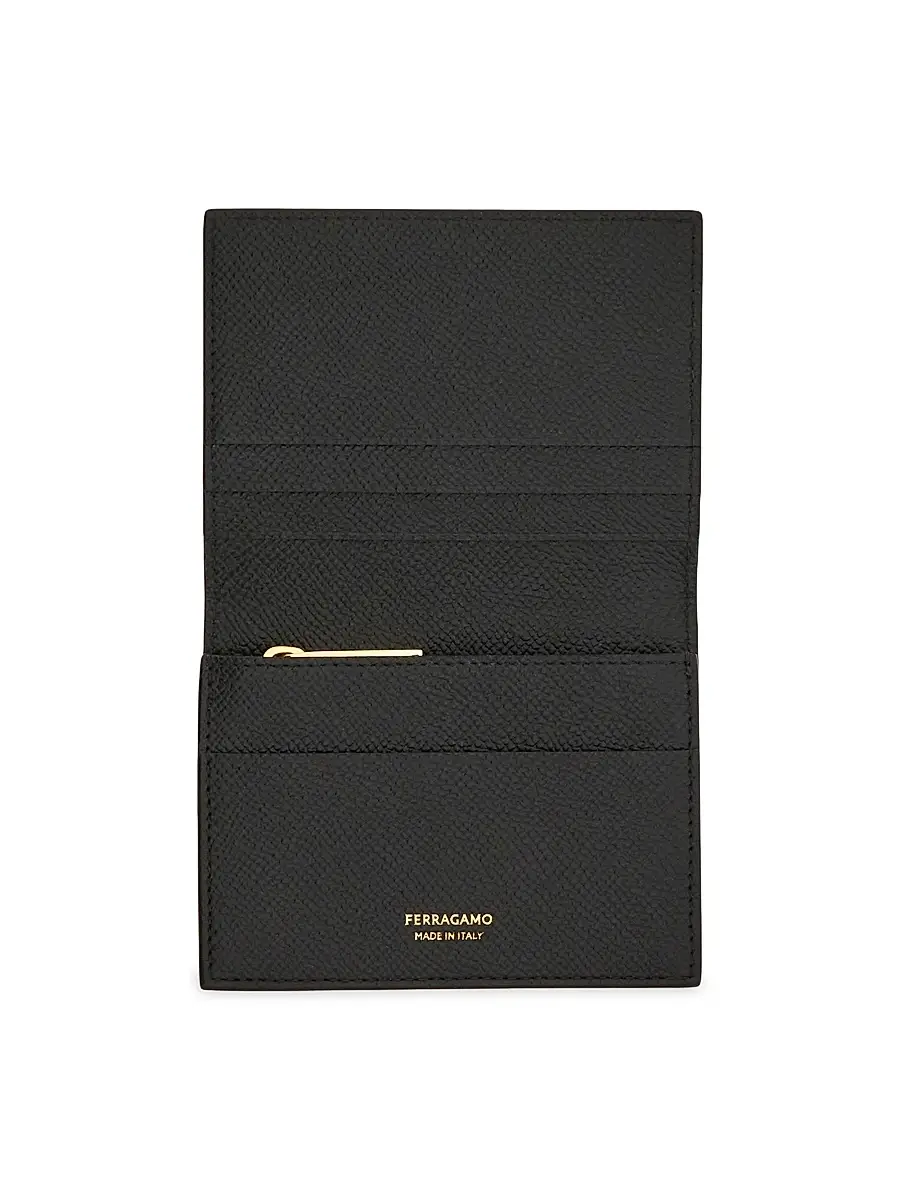 Ferragamo Men's Micro Gancio Bi-Fold Wallet | Thumbnail 2 Ferragamo Men's Micro Gancio Bi-Fold Wallet | Thumbnail 2