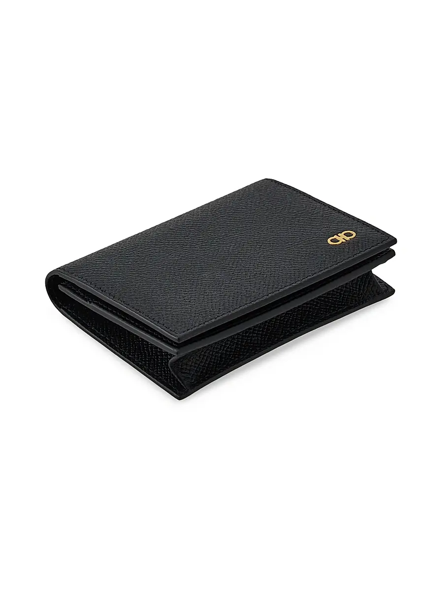 Ferragamo Men's Micro Gancio Bi-Fold Wallet | Thumbnail 3 Ferragamo Men's Micro Gancio Bi-Fold Wallet | Thumbnail 3