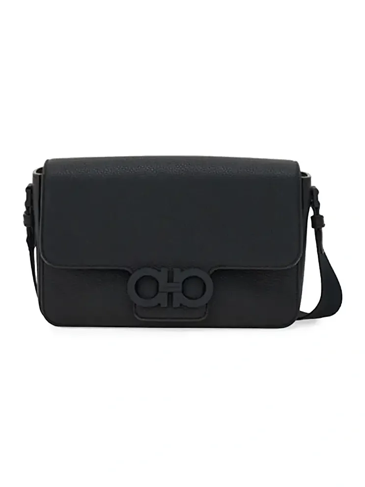 Men's Leather Lock Shoulder Bag Men's Leather Lock Shoulder Bag