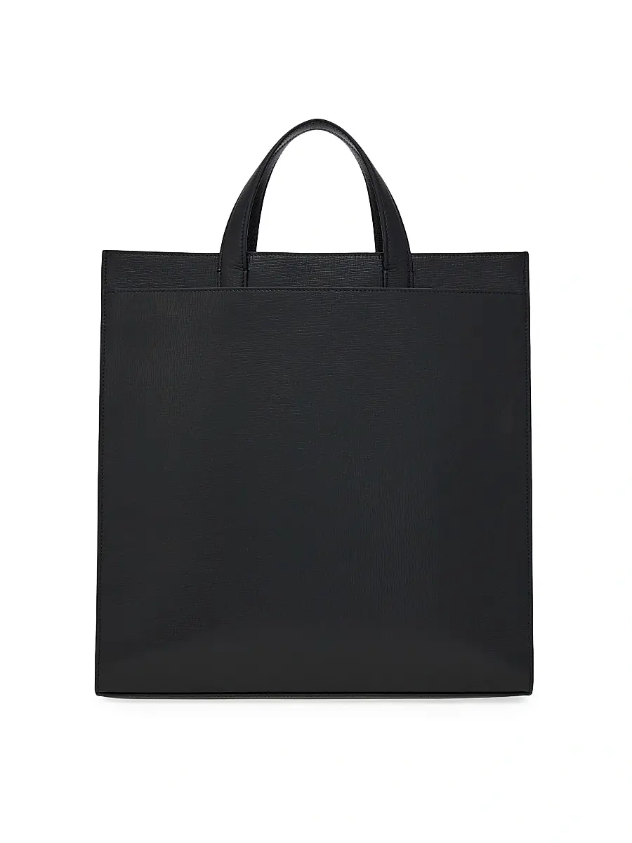 Ferragamo Men's Trading Hammered Leather Tote | Thumbnail 6 Ferragamo Men's Trading Hammered Leather Tote | Thumbnail 6