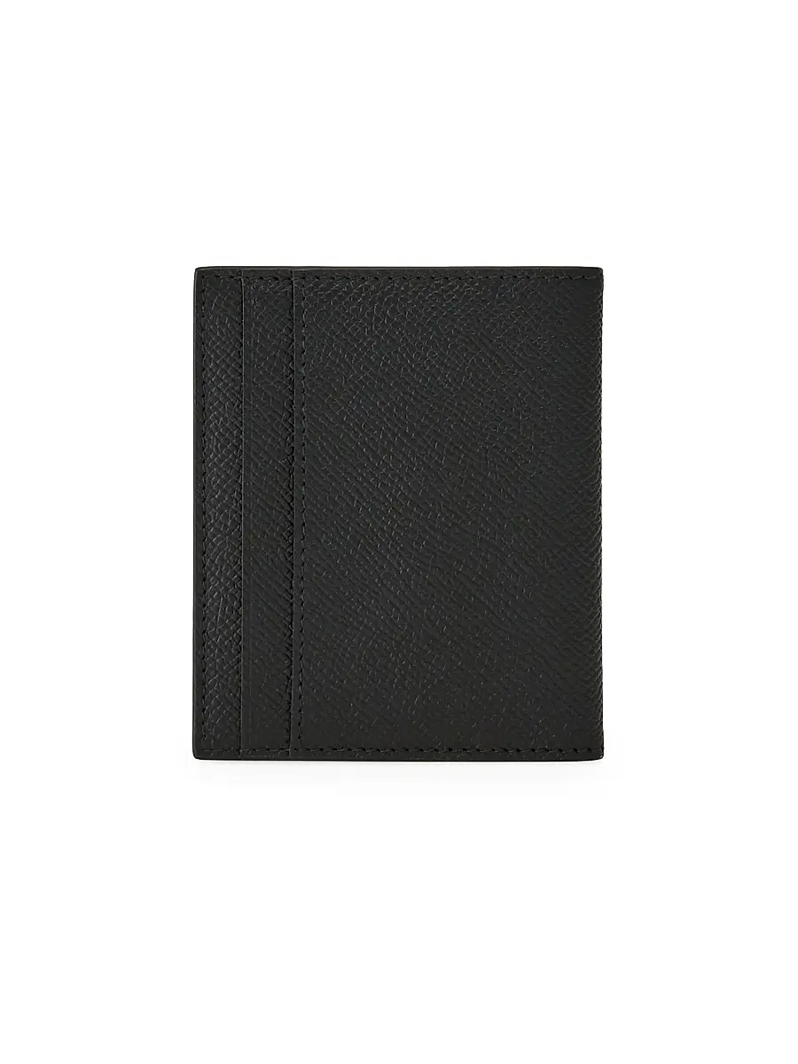 FERRAGAMO Men's Micro Gancio Bi-Fold Wallet - Nero | Thumbnail 4