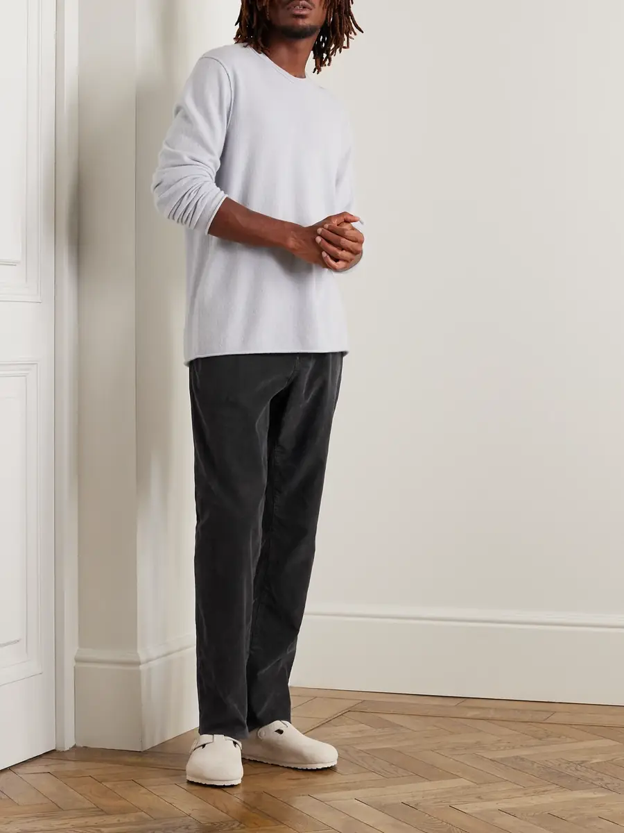 James Perse Slim-Fit Straight-Leg Cotton-Blend Corduroy Trousers - Men | Thumbnail 2 James Perse Slim-Fit Straight-Leg Cotton-Blend Corduroy Trousers - Men | Thumbnail 2