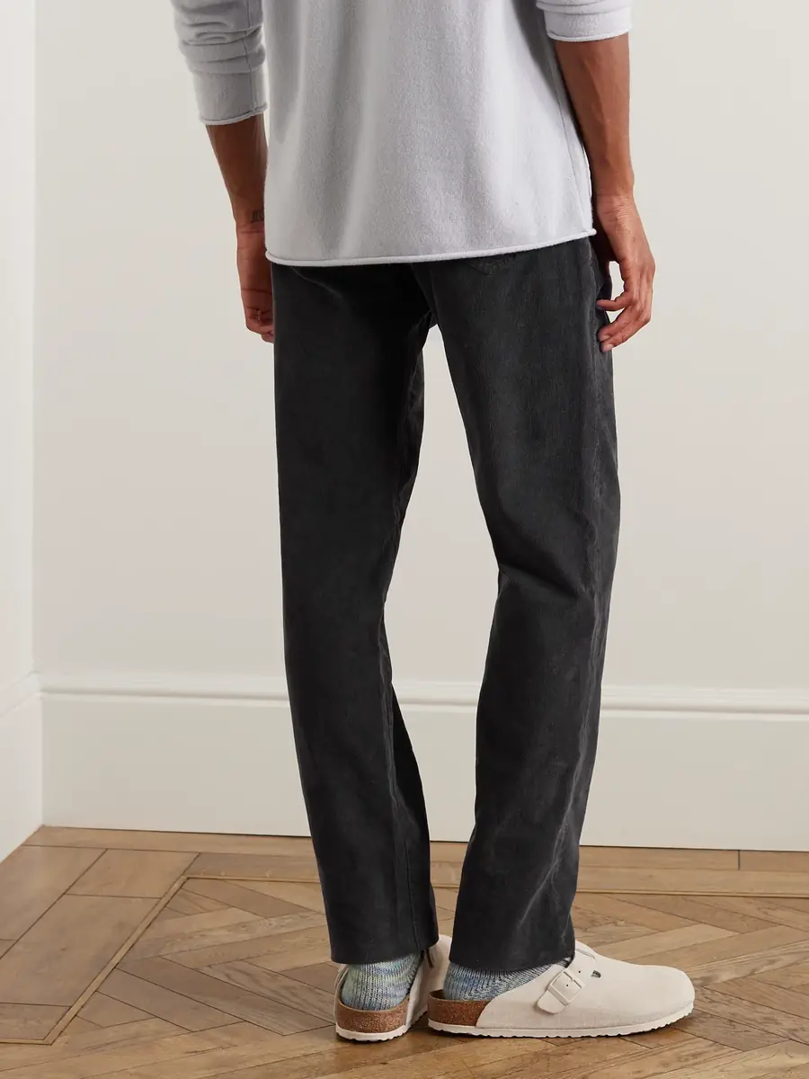 James Perse Slim-Fit Straight-Leg Cotton-Blend Corduroy Trousers - Men | Thumbnail 3 James Perse Slim-Fit Straight-Leg Cotton-Blend Corduroy Trousers - Men | Thumbnail 3