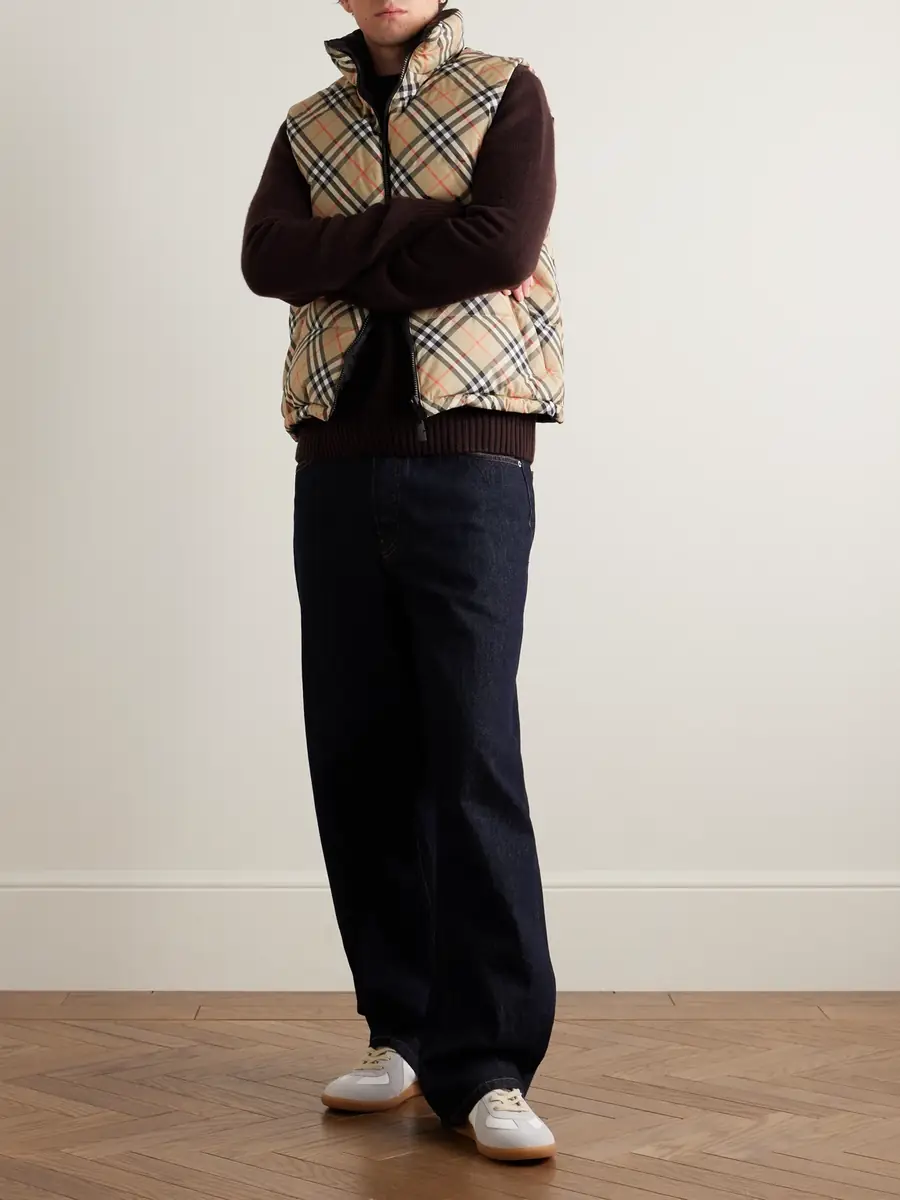 Burberry Slim-Fit Reversible Quilted Checked Down Gilet - Men | Thumbnail 2 Burberry Slim-Fit Reversible Quilted Checked Down Gilet - Men | Thumbnail 2