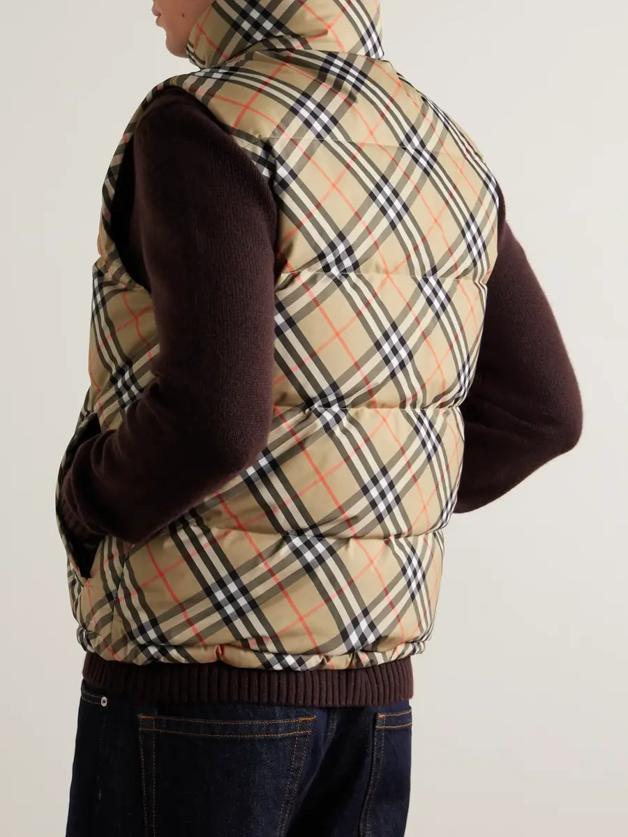 Burberry Slim-Fit Reversible Quilted Checked Down Gilet - Men | Thumbnail 3 Burberry Slim-Fit Reversible Quilted Checked Down Gilet - Men | Thumbnail 3