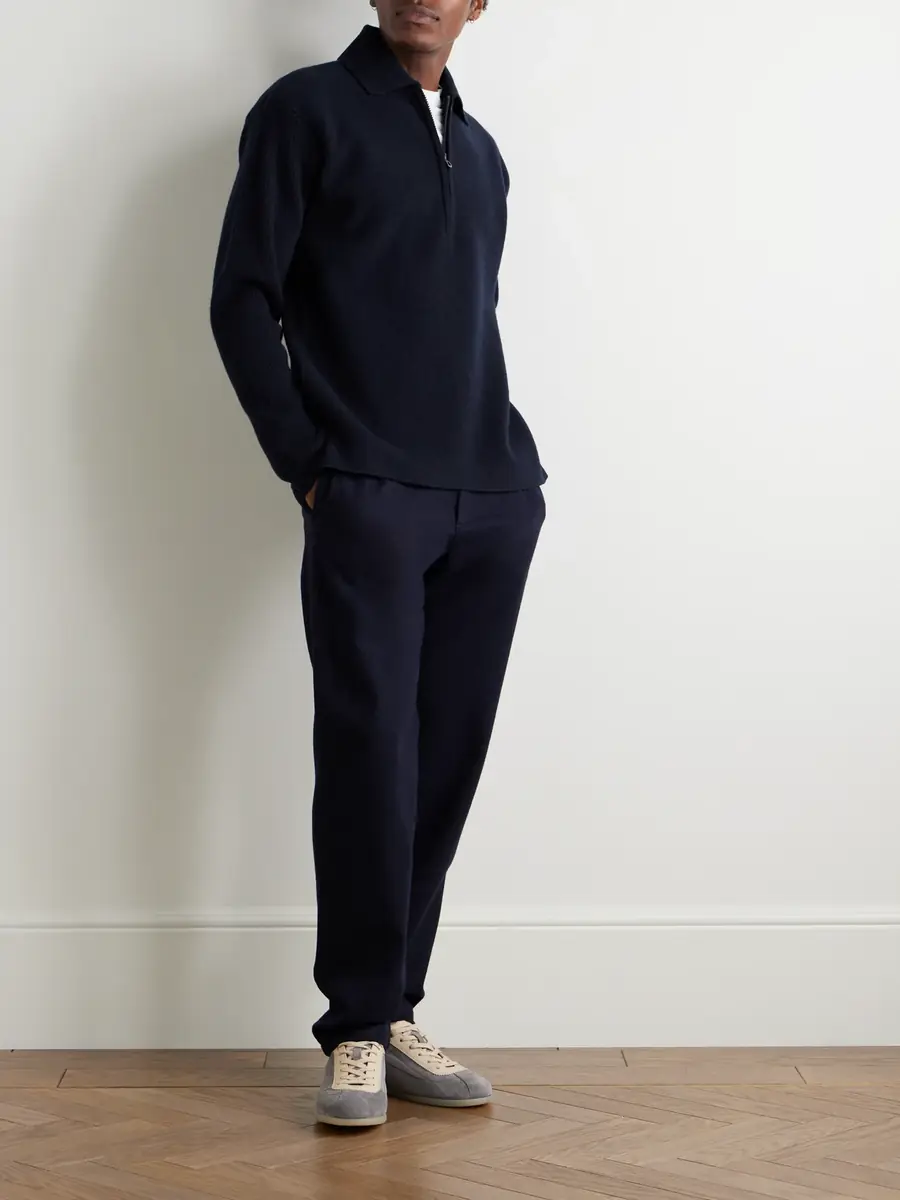 Sease Virgin Wool and Cashmere-Blend Half-Zip Sweater - Men | Thumbnail 2