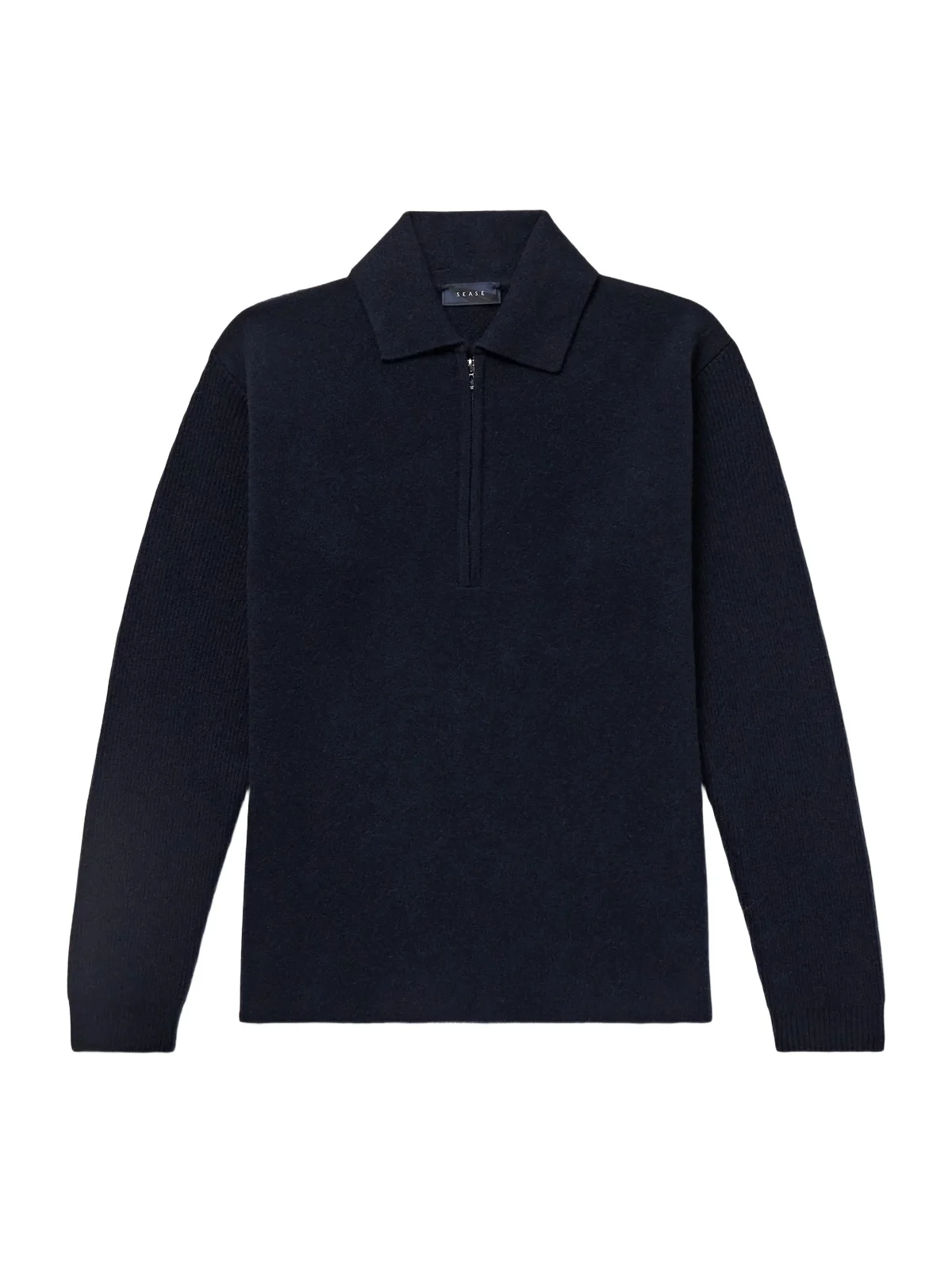 Virgin Wool and Cashmere-Blend Half-Zip Sweater - Men Virgin Wool and Cashmere-Blend Half-Zip Sweater - Men