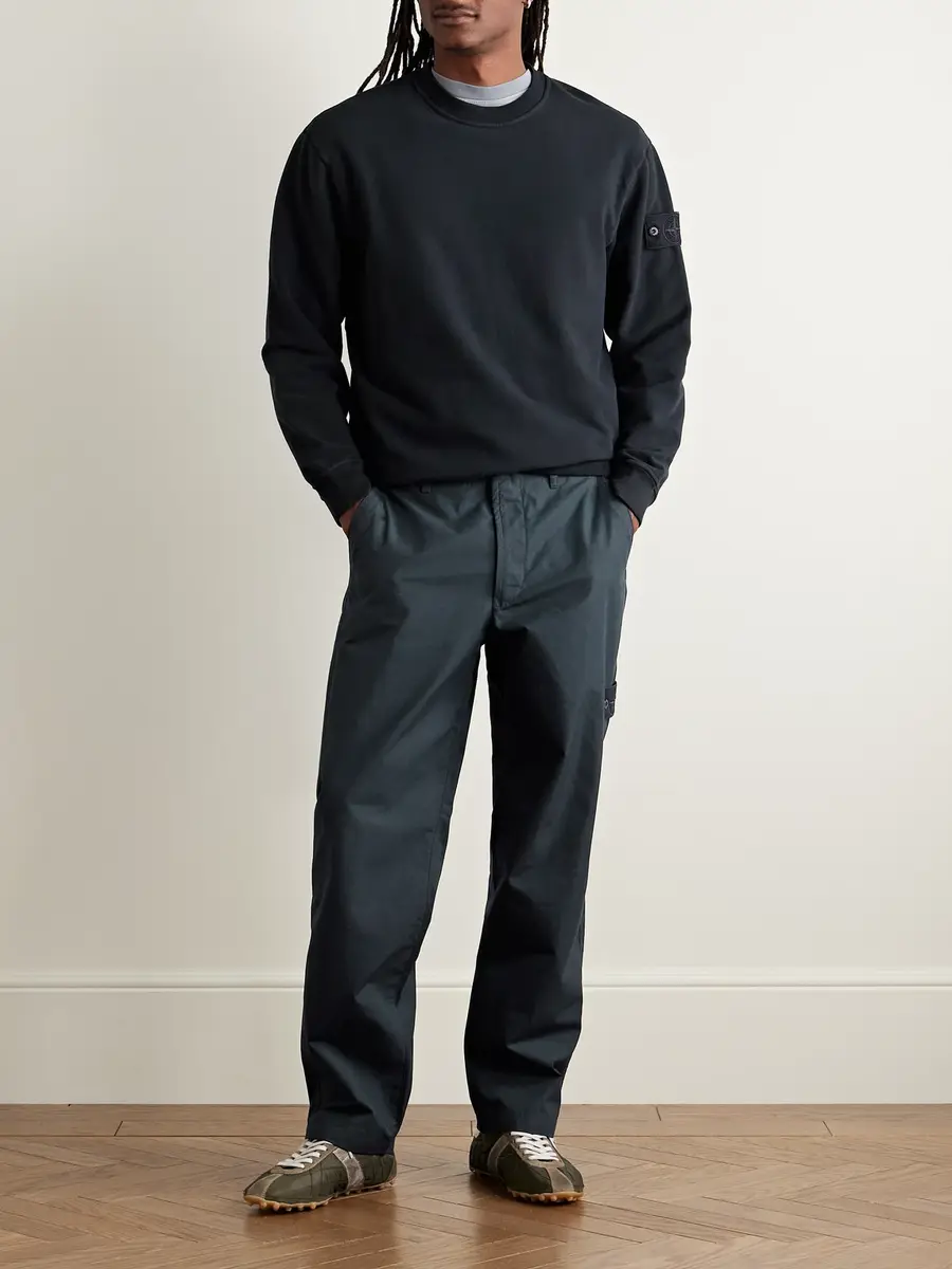 Stone Island GHOST Straight-Leg Logo-Appliquéd Organic Cotton Chinos - Men | Thumbnail 2 Stone Island GHOST Straight-Leg Logo-Appliquéd Organic Cotton Chinos - Men | Thumbnail 2