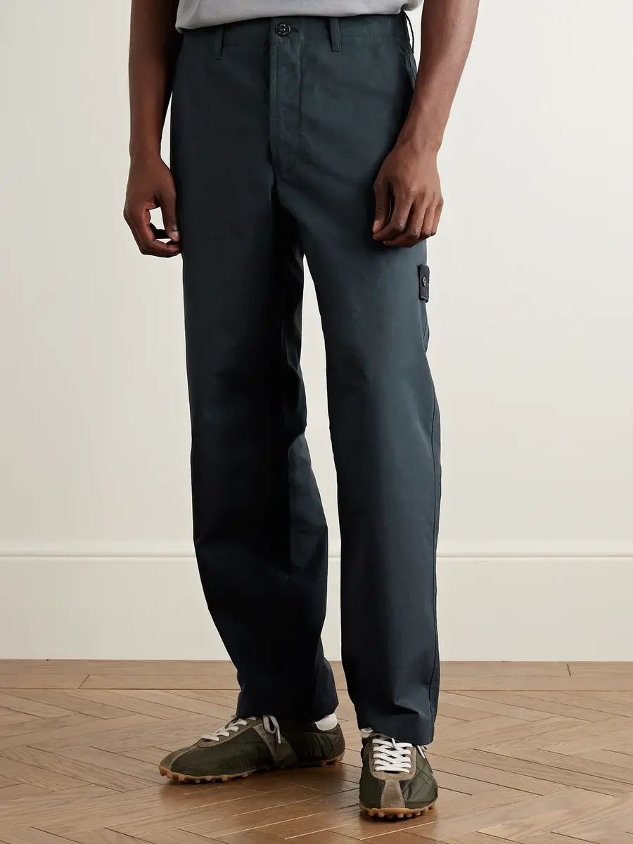 Stone Island GHOST Straight-Leg Logo-Appliquéd Organic Cotton Chinos - Men | Thumbnail 3 Stone Island GHOST Straight-Leg Logo-Appliquéd Organic Cotton Chinos - Men | Thumbnail 3