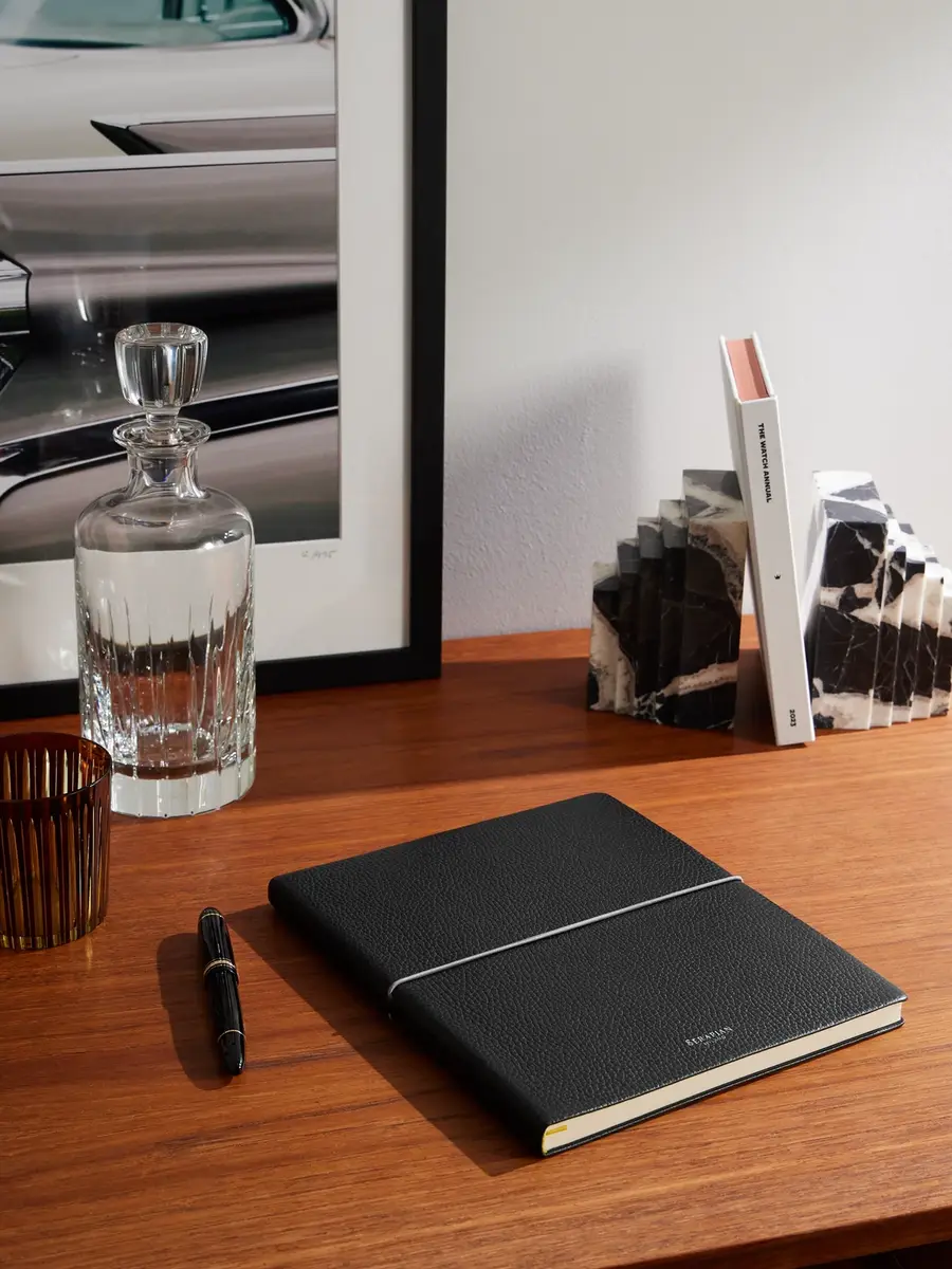 Serapian Large Logo-Print Full-Grain Cachemire Leather Notebook - Men | Thumbnail 2 Serapian Large Logo-Print Full-Grain Cachemire Leather Notebook - Men | Thumbnail 2