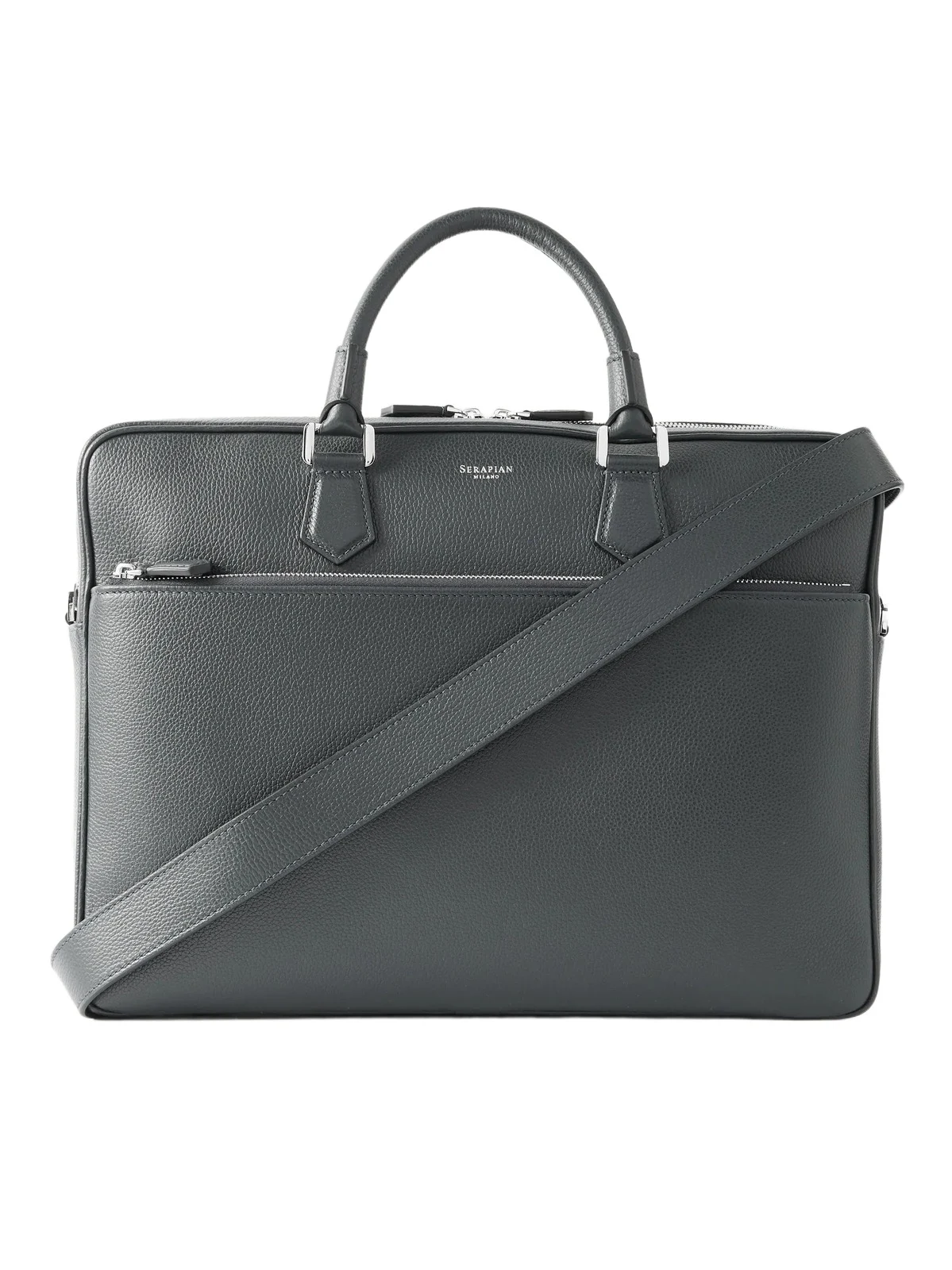 Cachemire Full-Grain Leather Briefcase - Men Cachemire Full-Grain Leather Briefcase - Men
