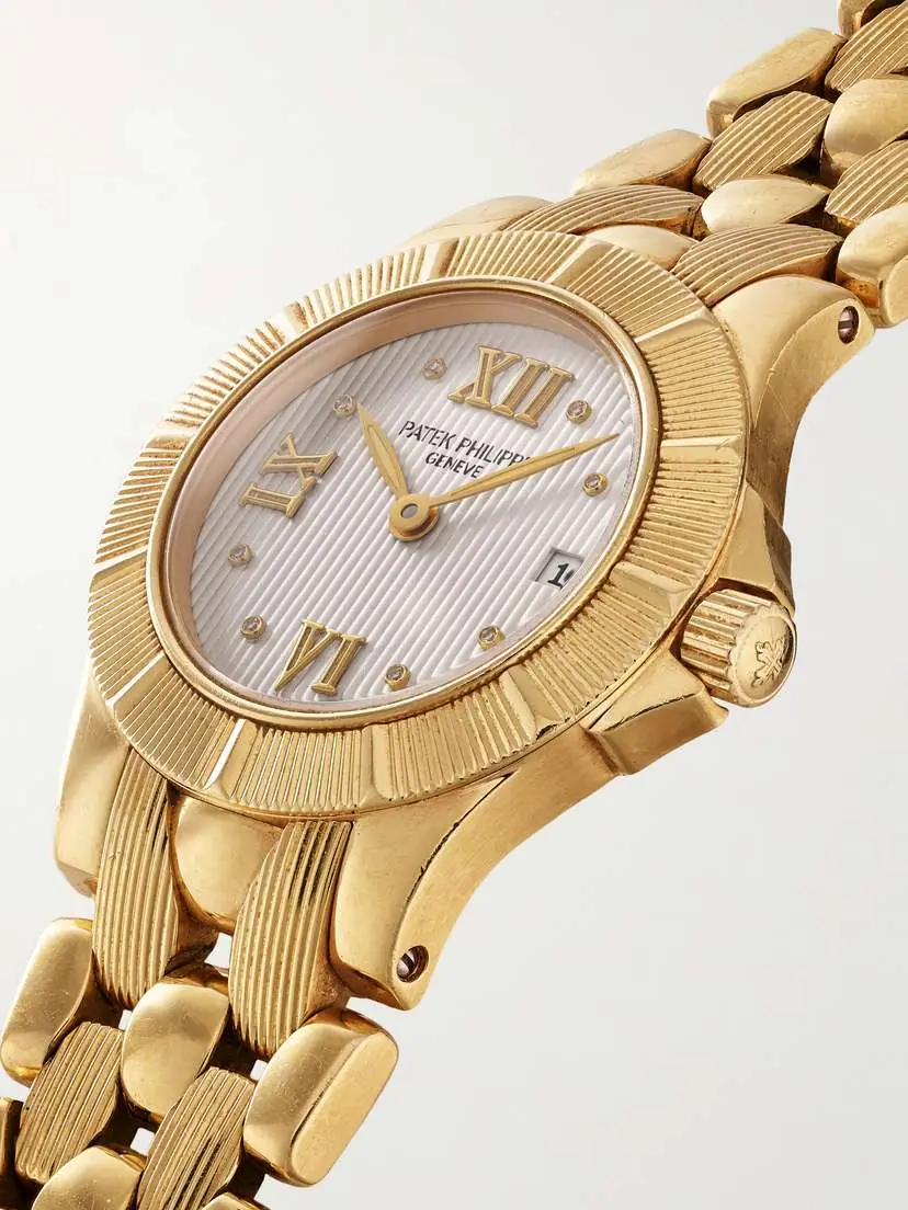 Stephanie Windsor + Patek Philippe Vintage 1990s Neptune 18-karat Gold Watch, Ref. 488/1 | Thumbnail 3