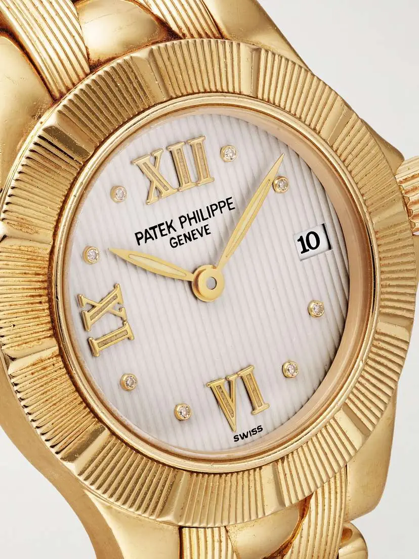 Stephanie Windsor + Patek Philippe Vintage 1990s Neptune 18-karat Gold Watch, Ref. 488/1 | Thumbnail 5