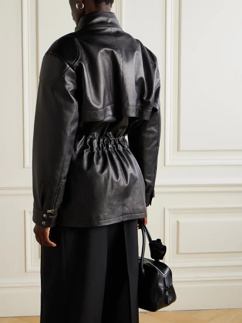 Magda Butrym Belted Leather Jacket | Thumbnail 3