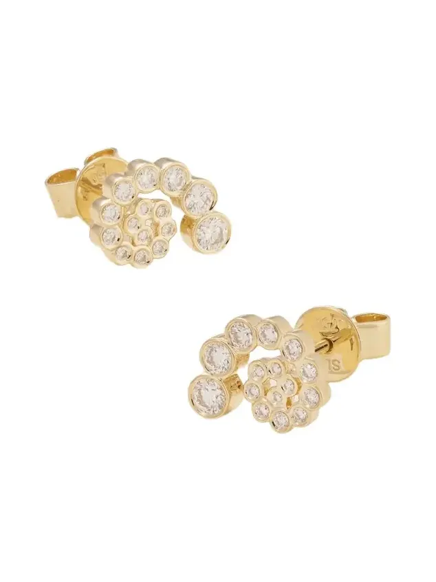 Petit Rêve Escargot 18-karat Recycled Gold Diamond Earrings Petit Rêve Escargot 18-karat Recycled Gold Diamond Earrings