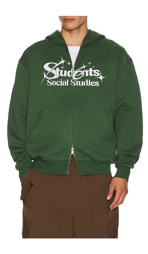 Students Golf Rising Stars Fleece Zip Hoodie | Image 1 Students Golf Rising Stars Fleece Zip Hoodie | Image 1