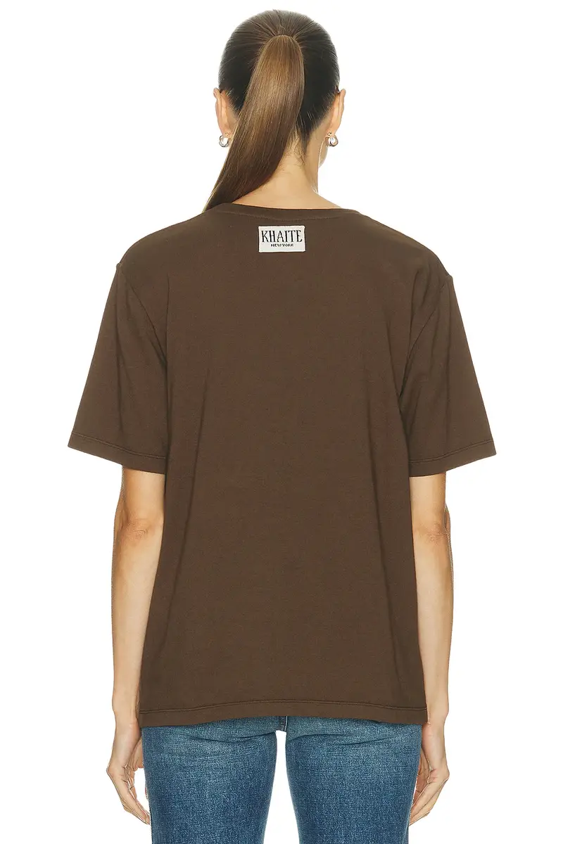 KHAITE Mae Short Sleeve Tee Shirt | Thumbnail 3 KHAITE Mae Short Sleeve Tee Shirt | Thumbnail 3