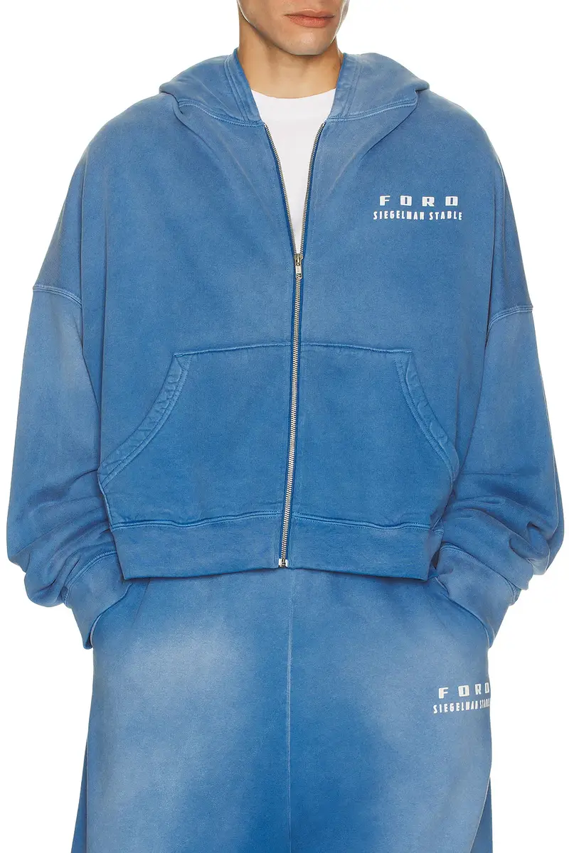 Siegelman Stable x Ford Printed Oversized Zip Hoodie | Thumbnail 3