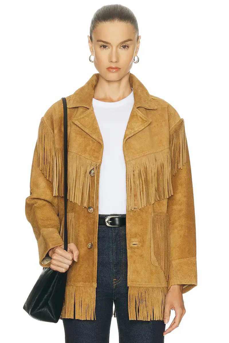 Polo Ralph Lauren Fringe Suede Jacket | Image 1 Polo Ralph Lauren Fringe Suede Jacket | Image 1