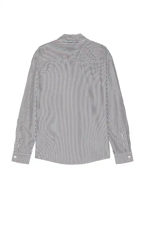 Krost Embroidered Striped Shirt | Thumbnail 2