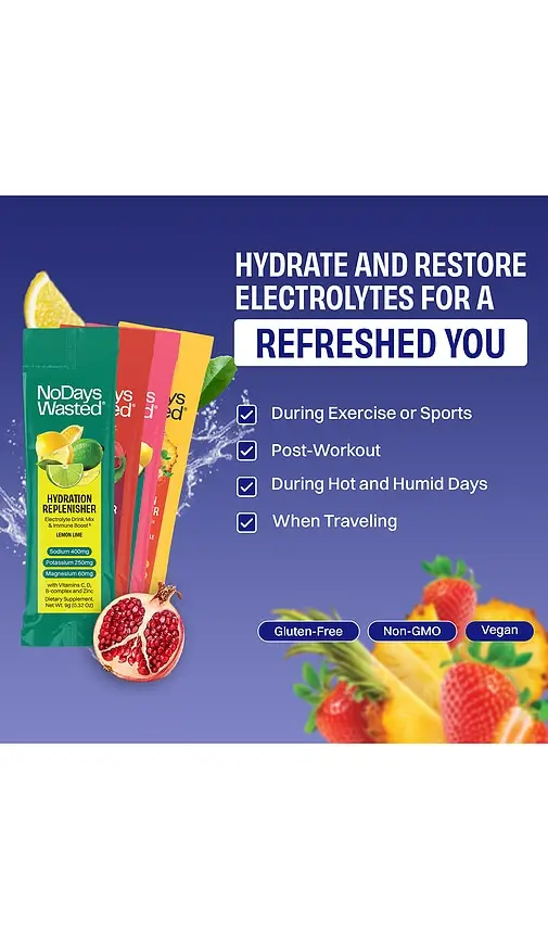 No Days Wasted Hydration Replenisher 24 Pack | Thumbnail 2 No Days Wasted Hydration Replenisher 24 Pack | Thumbnail 2